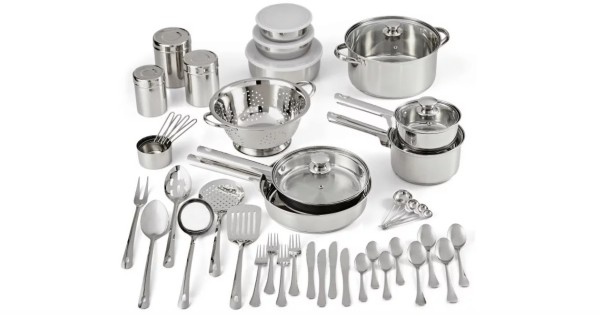 Mainstays Cookware Combo Set 52-Piece ONLY $47.99 at Walmart