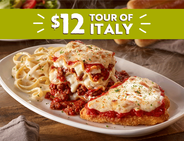 Save $7.00 on the Tour of Italy Trio at Olive Garden