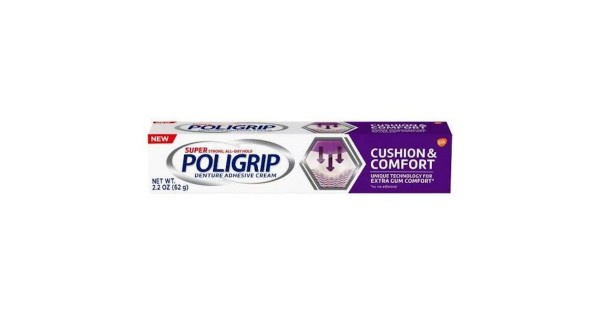Free Poligrip Cushion and Comfort Denture Adhesive