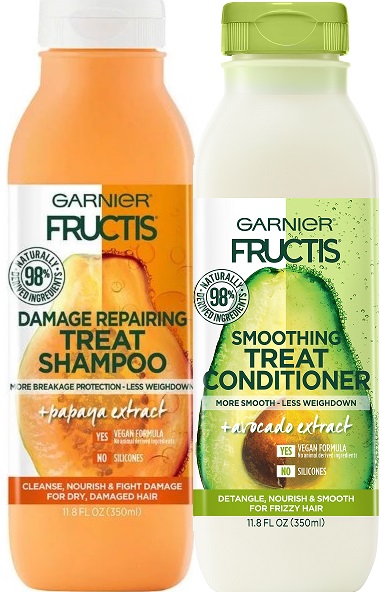 Save $2/1 Garnier Fructis Treat Shampoo/Conditioner 1 Minute Hair Mask Or Dry Shampoo