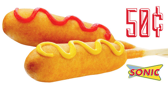 Today ONLY: $0.50 Corn Dogs at Sonic Drive-In