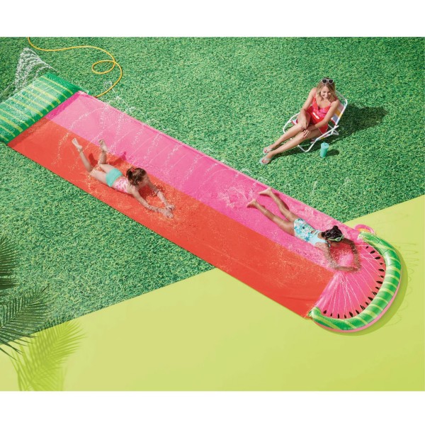 Watermelon Aqua Ramp Double Water Slide