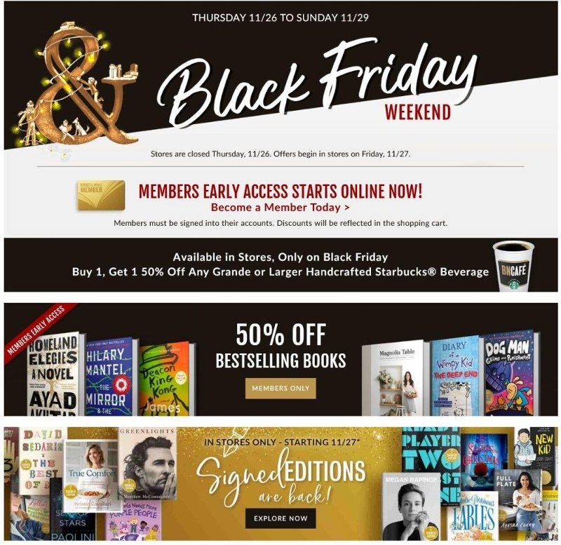 Barnes & Noble Black Friday Ad Preview