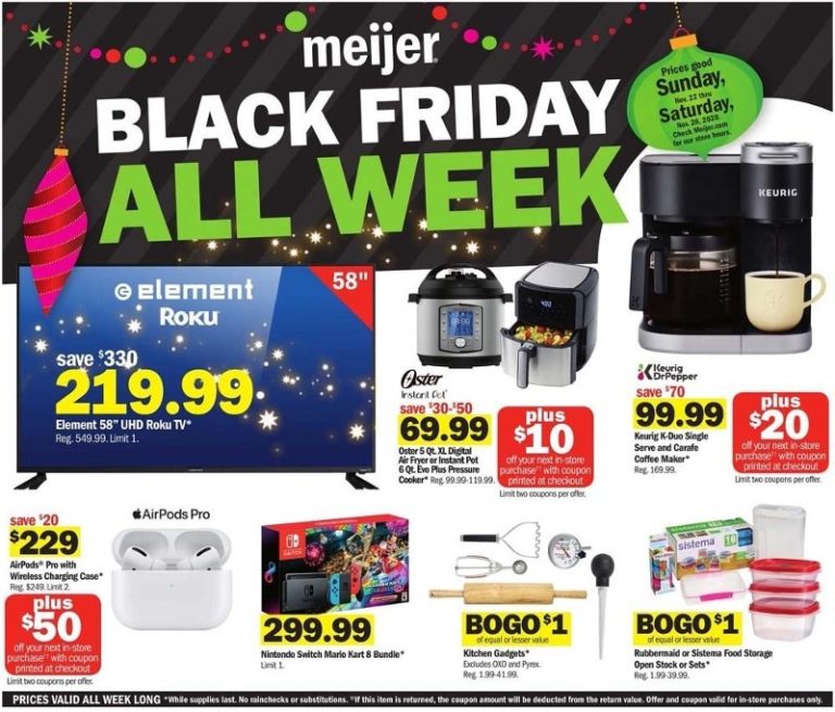 Meijer Black Friday Ad Preview