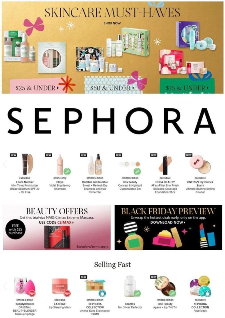 Sephora Black Friday Ad Preview