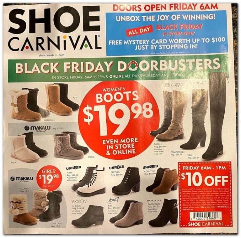 Shoe Carnival Black Friday Ad Preview