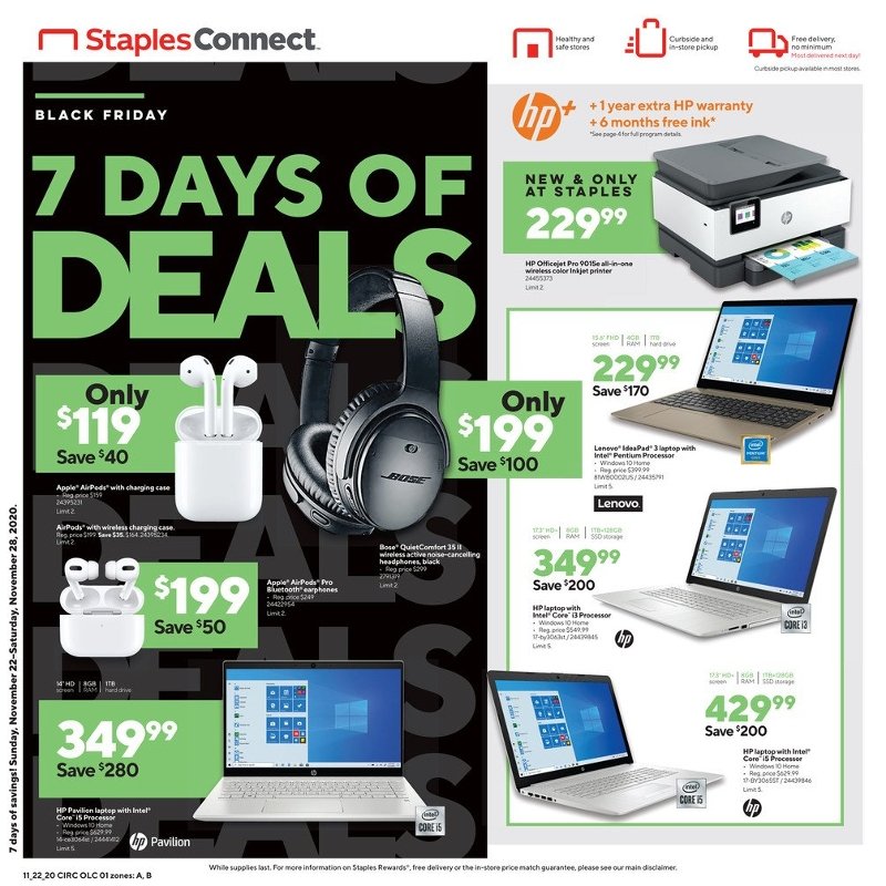 Staples Black Friday Ad Preview