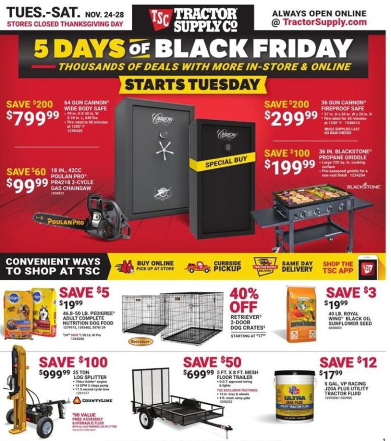 Tractor Supply Black Friday Ad Preview