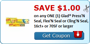 Save $1.00/1 Glad Press’N Seal, Flex’N Seal or Cling’N Seal