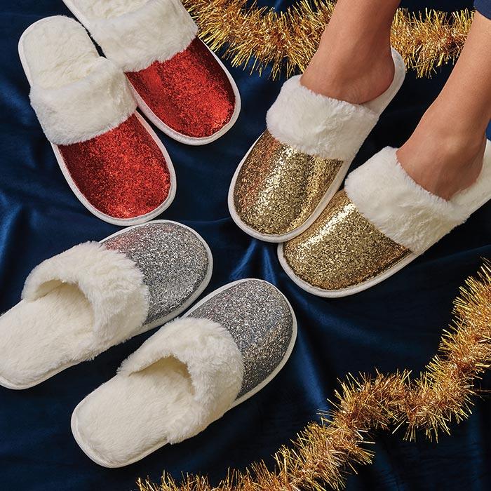 Glitter Slippers Only $14.99 Was $19.99