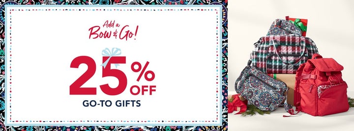 Save 25% On GO To Gifts At Vera Bradley