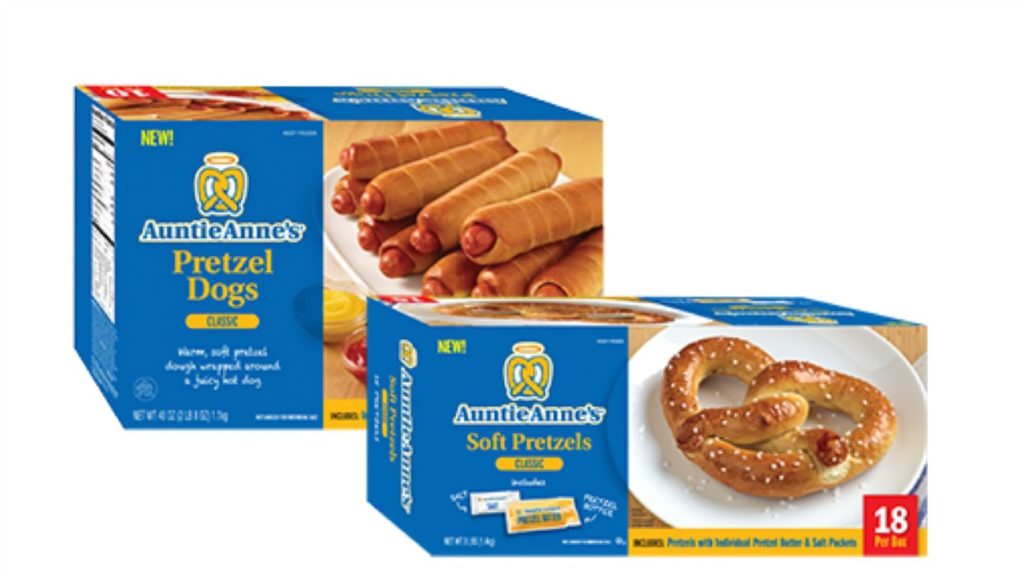 Save $1/1 Box of Auntie Anne’s At Home Frozen Pretzel Products