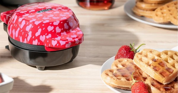 Bella Mini Heart Waffle Maker ONLY $11.99 (Reg $20)