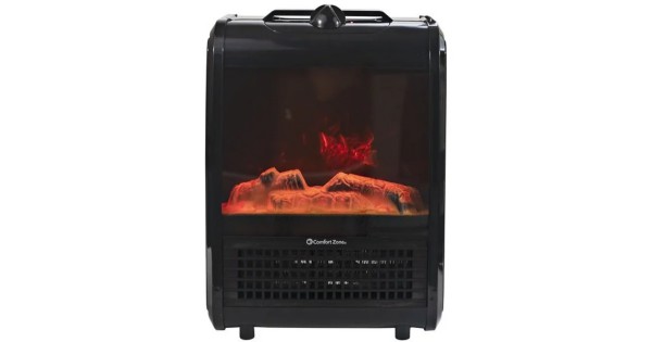 Comfort Zone Electric Fireplace Heater ONLY $23.98 (Reg $48)