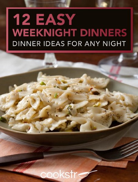FREE 12 Easy Weeknight Dinners eCookbook