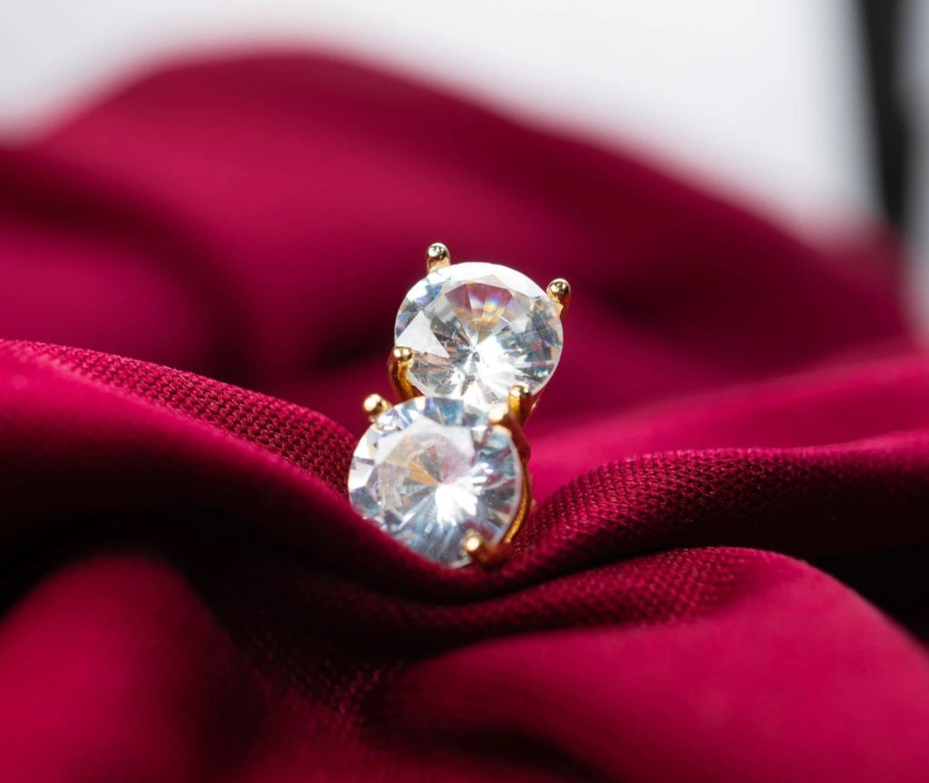 Free Pair of Gold 2ct Lab Diamond Earrings