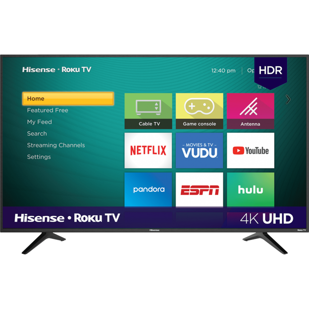  50″4K UHD LCD Roku Smart TV Only $295.00 Was $348.00 + FREE Shipping
