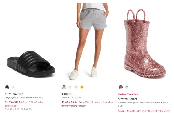 Nordstrom Rack Extra 25% off Clearance = Super Low Prices!