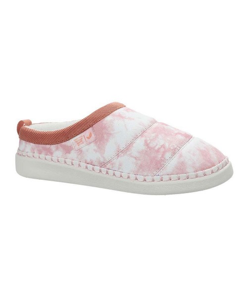 Dr. Scholl’s Women’s Pink & White Tie-Dye Cozy Vibes Slipper Only $7 Was $70