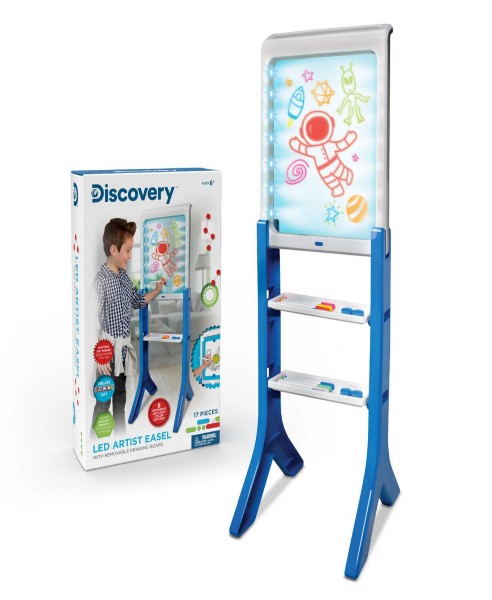 Discovery Kids LED Artist Easel with Removable Glow in the Dark Portable Tablet Only $24.96 Was $69.99