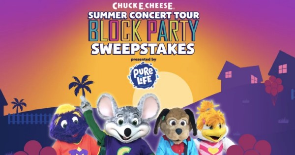 Win a Chuck E. Cheese Block Party at Your Home