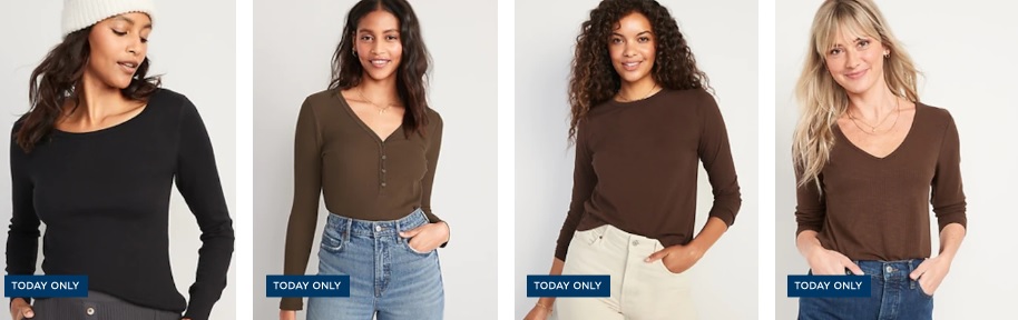 Today Only – $7 Long Sleeve Tees At Old Navy