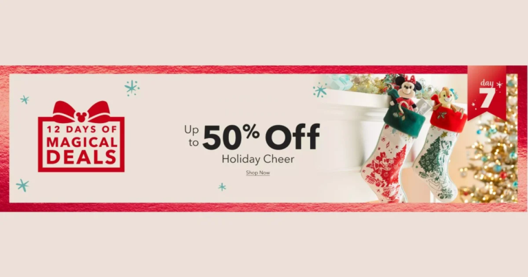 Save up to 50% off Holiday Cheer at shopDisney + FREE Shipping
