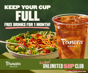 FREE Month of Panera Drinks!