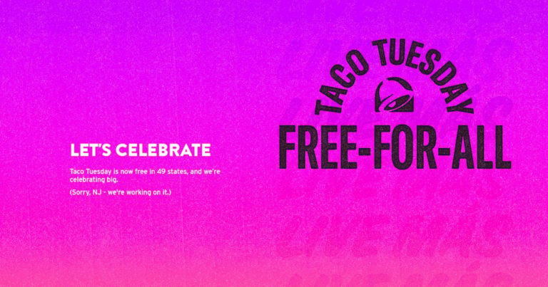 Free Taco at Taco Bell Every Tuesday