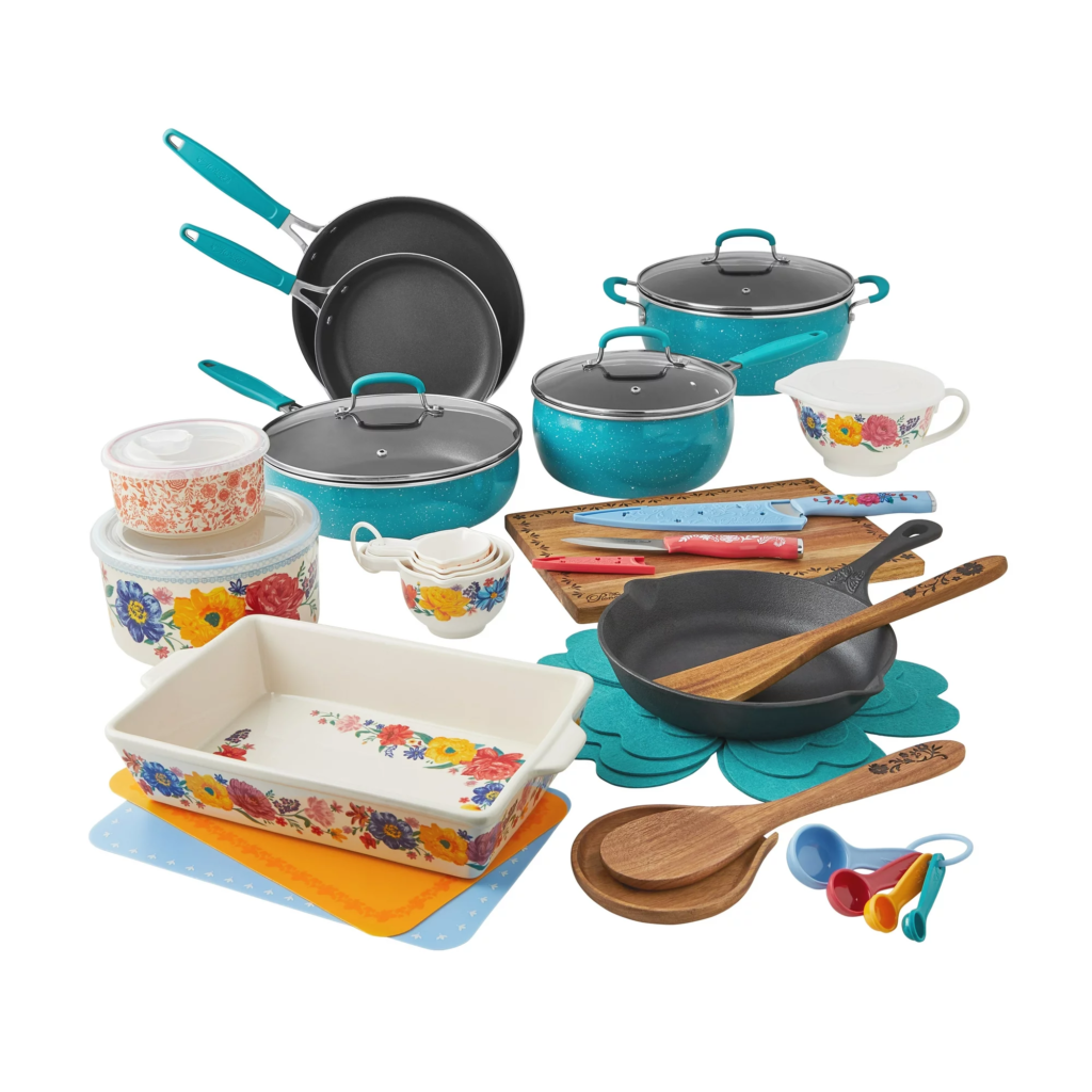 Walmart Black Friday Deal – The Pioneer Woman 38-Piece Cookware Set Only $79, Plus Free Shipping