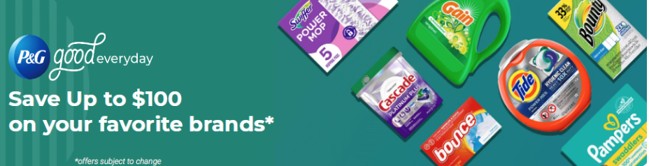 Sign up for FREE P&G Coupons, Samples & More!