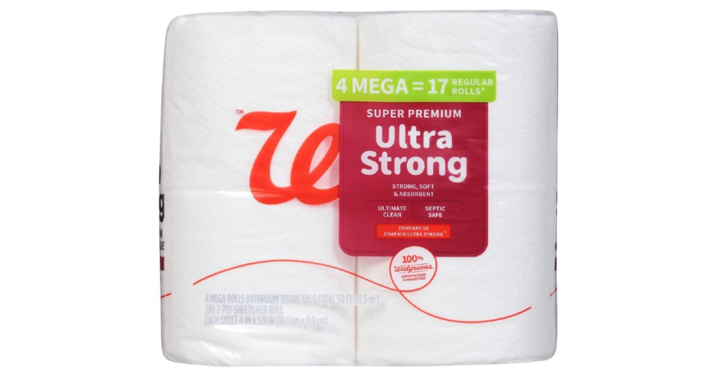 Walgreens Super Premium Toilet Paper ONLY $1.59 (Reg $4.99)