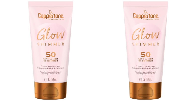 Free Money Maker Coppertone Glow Shimmering Sunscreen Lotion