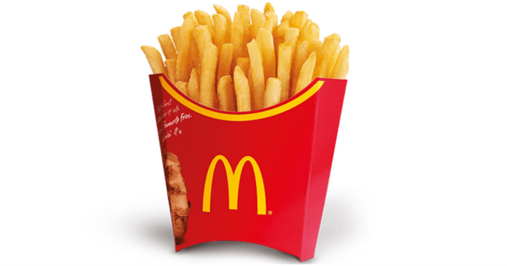 Free Medium Fries at McDonalds - Every Friday